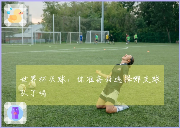 世界杯买球，你准备好选择哪支球队了吗